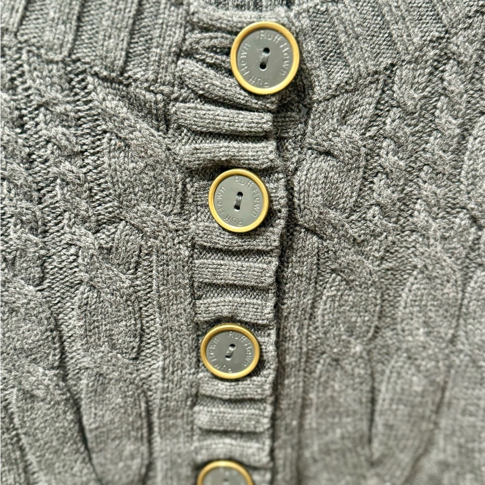 Ruff Hewn Grey Sweater, Long Sleeve, Top half buttons, Women's Size XL - Picture 3 of 3
